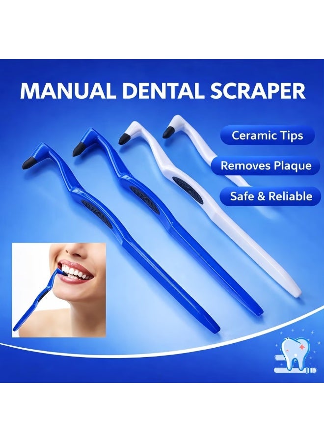 Goolsky 4PC Anti-slip Handle Dental Stain Remover & Tartar Scraper | Charcoal Fiber Brush for Teeth Cleaning & Oral Hygiene - Image 2